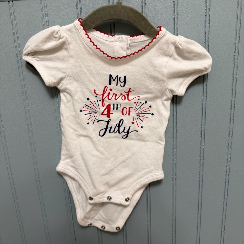 Koala Kids White and Red Baby Onesie